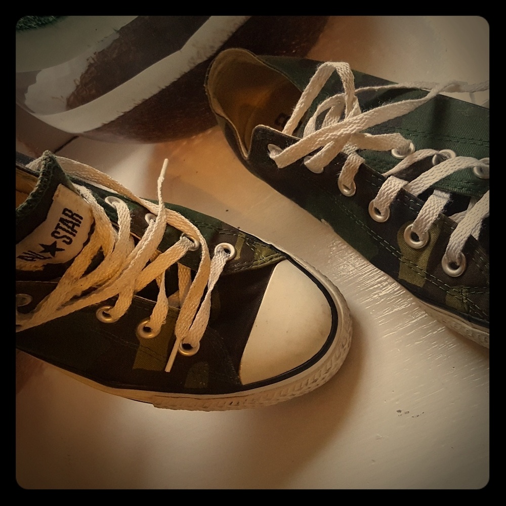 Converse  camo sneakers